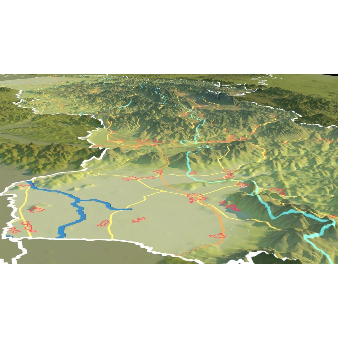 Slovakia Map 3D Model – Realistic Satellite Terrain, 14K Textures - View 19