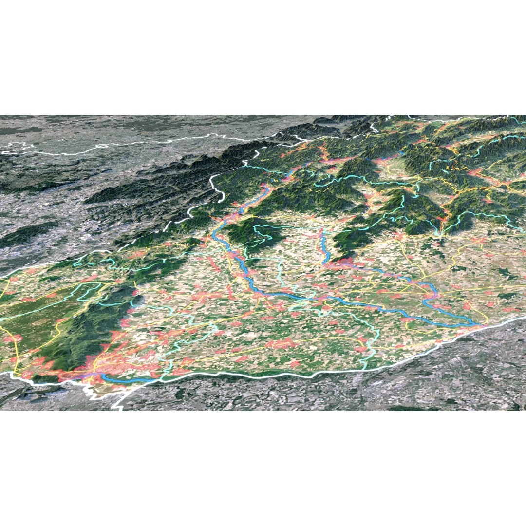 Slovakia Map 3D Model – Realistic Satellite Terrain, 14K Textures - View 5