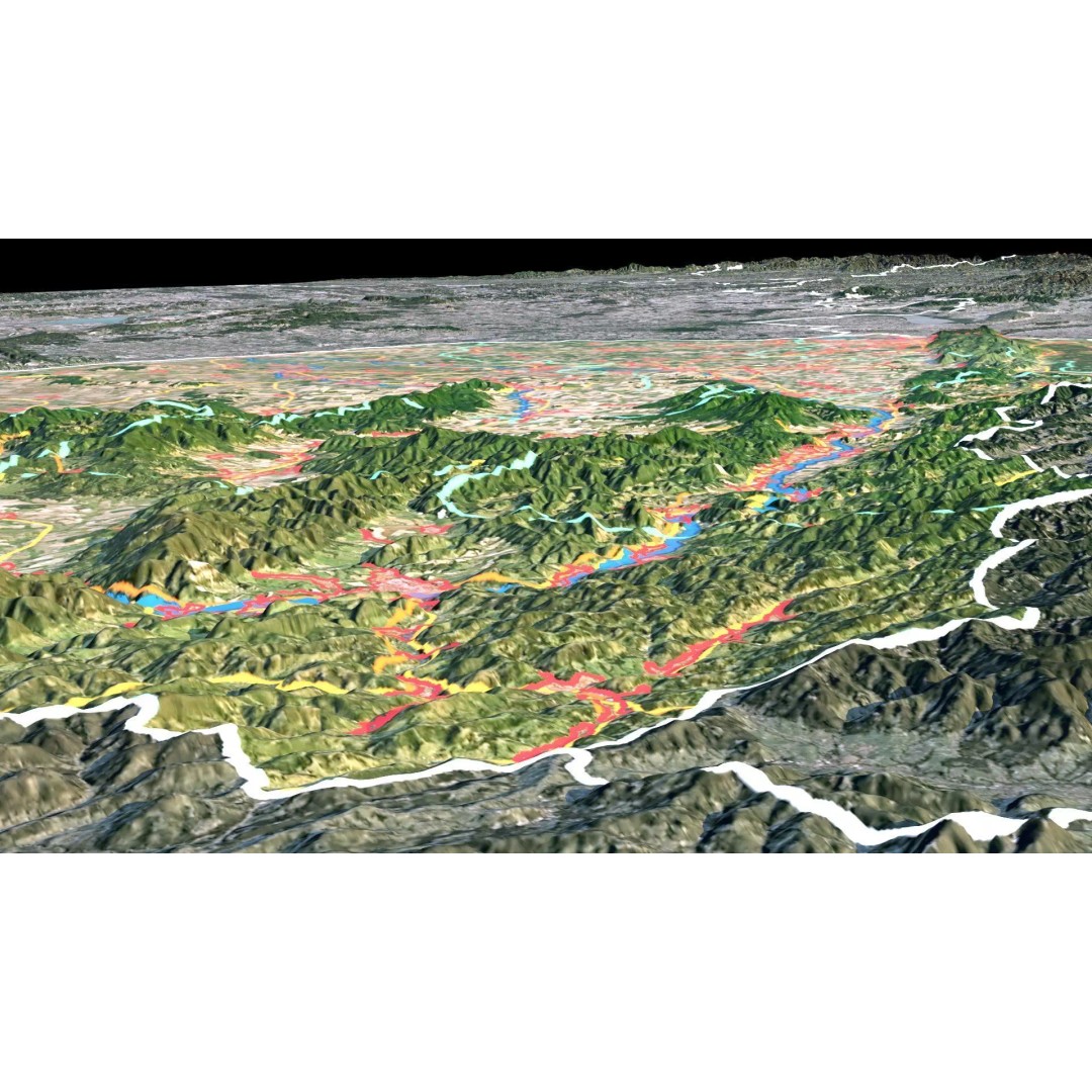 Slovakia Map 3D Model – Realistic Satellite Terrain, 14K Textures - View 9