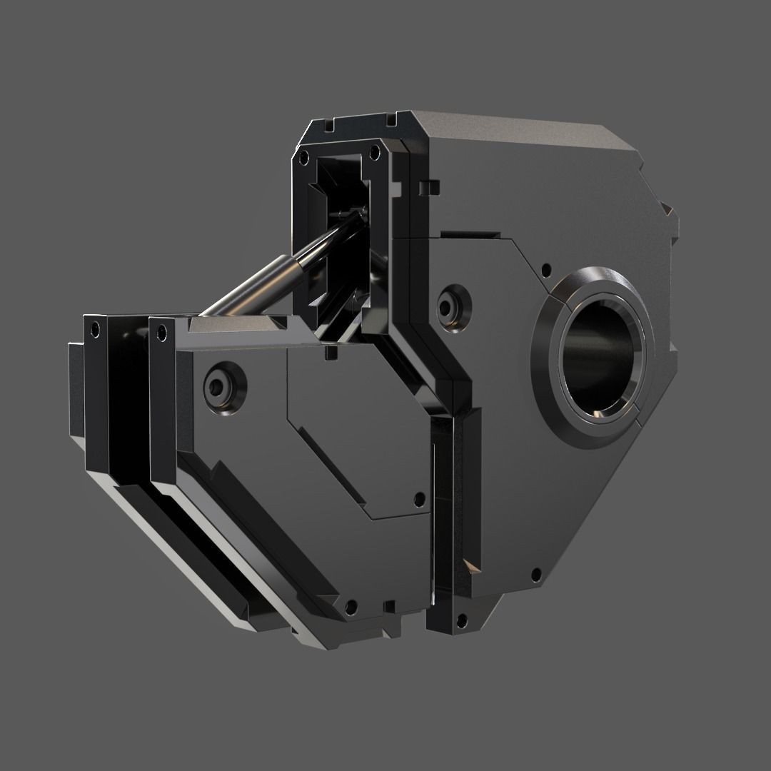 Mecha Details Kit-Bash 3D Model – Unique Mechanical Designs, OBJ & FBX - View 12