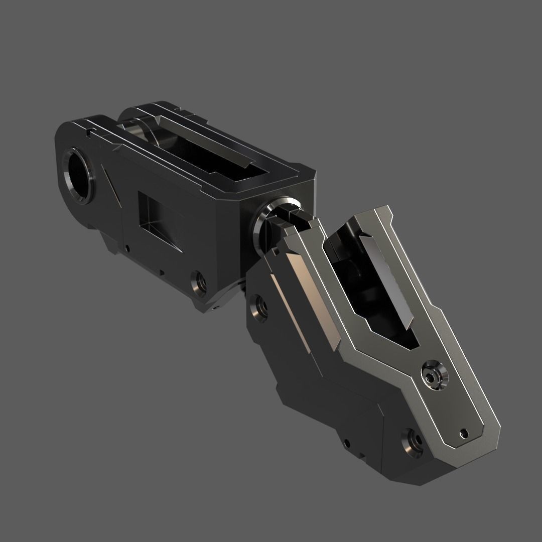 Mecha Details Kit-Bash 3D Model – Unique Mechanical Designs, OBJ & FBX - View 13