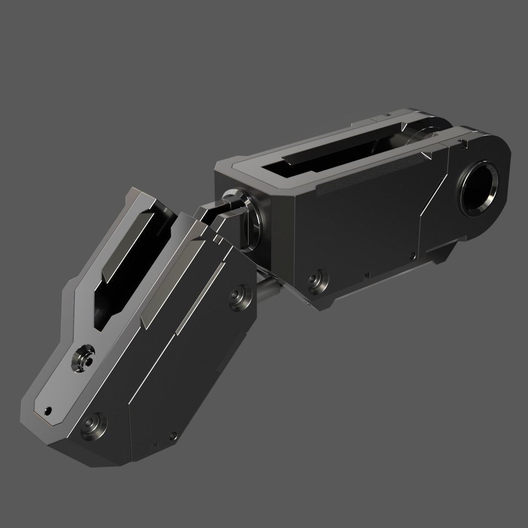 Mecha Details Kit-Bash 3D Model – Unique Mechanical Designs, OBJ & FBX - View 14