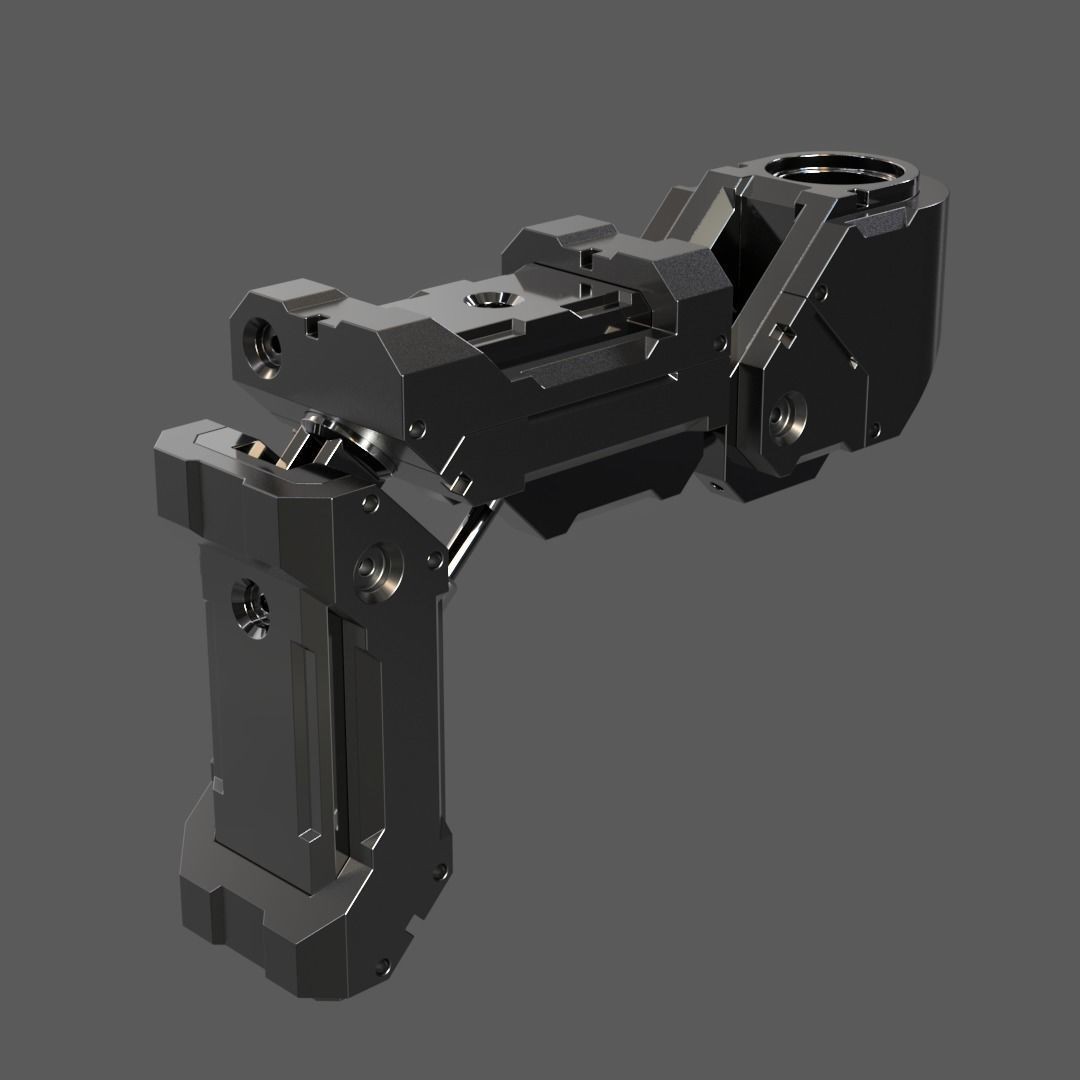 Mecha Details Kit-Bash 3D Model – Unique Mechanical Designs, OBJ & FBX - View 18
