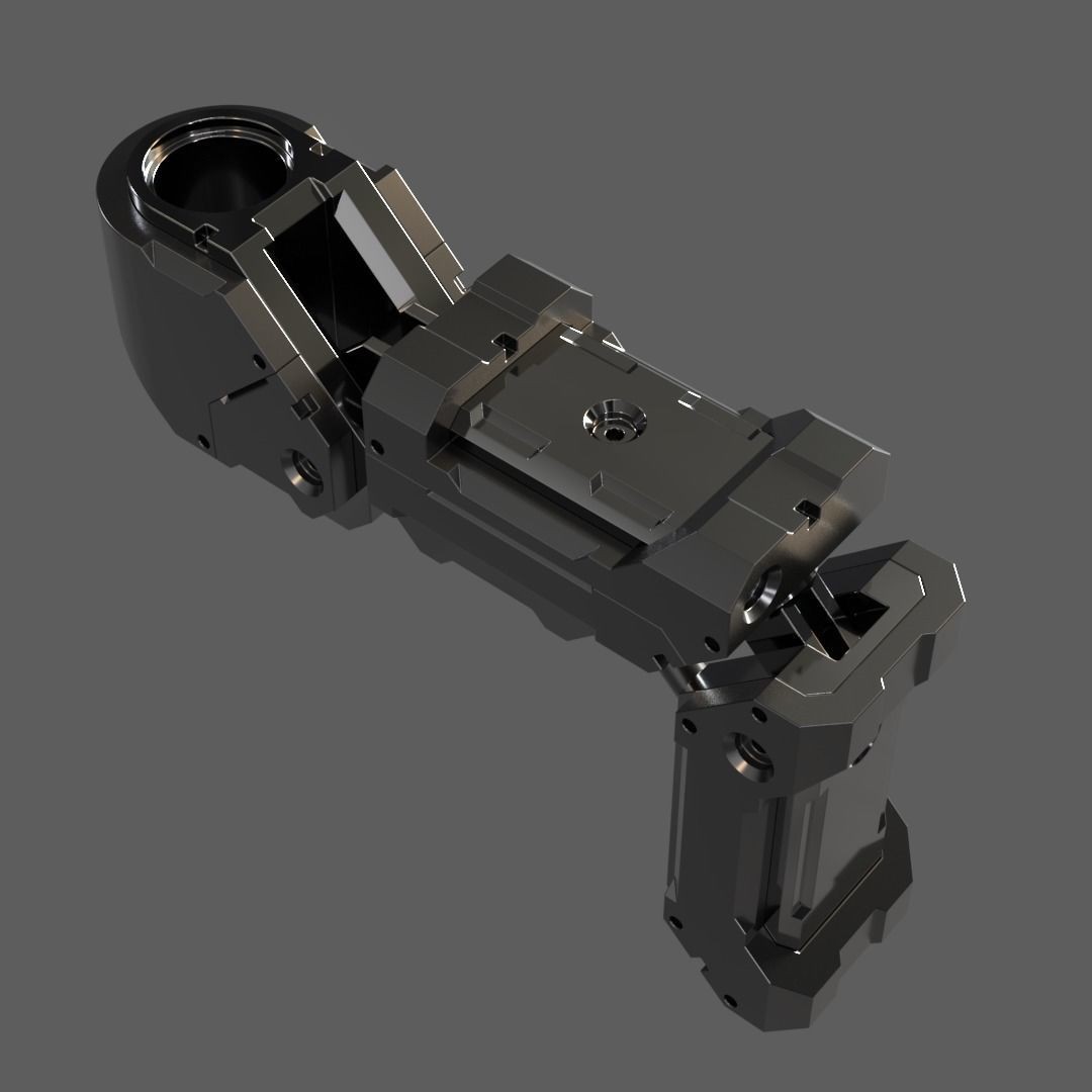 Mecha Details Kit-Bash 3D Model – Unique Mechanical Designs, OBJ & FBX - View 20