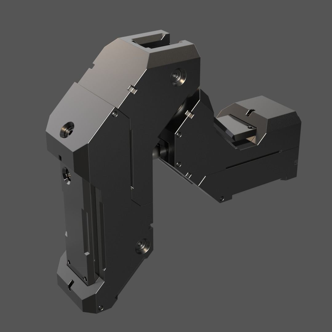 Mecha Details Kit-Bash 3D Model – Unique Mechanical Designs, OBJ & FBX - View 23