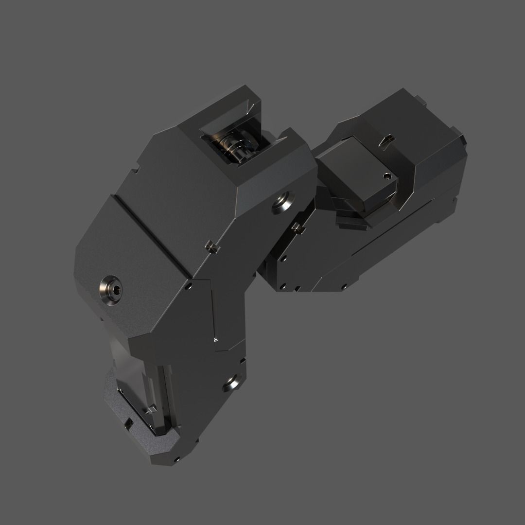 Mecha Details Kit-Bash 3D Model – Unique Mechanical Designs, OBJ & FBX - View 25