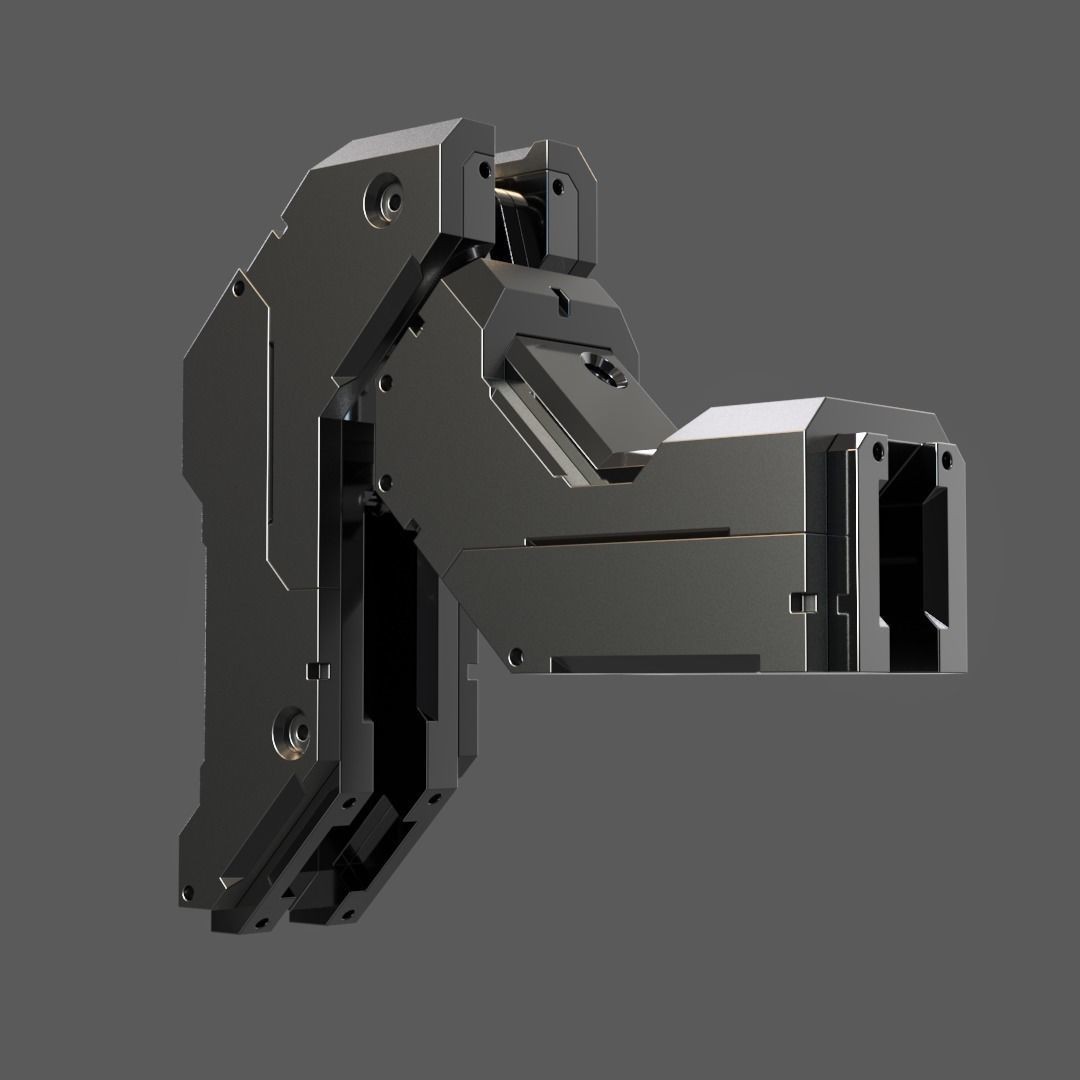 Mecha Details Kit-Bash 3D Model – Unique Mechanical Designs, OBJ & FBX - View 27