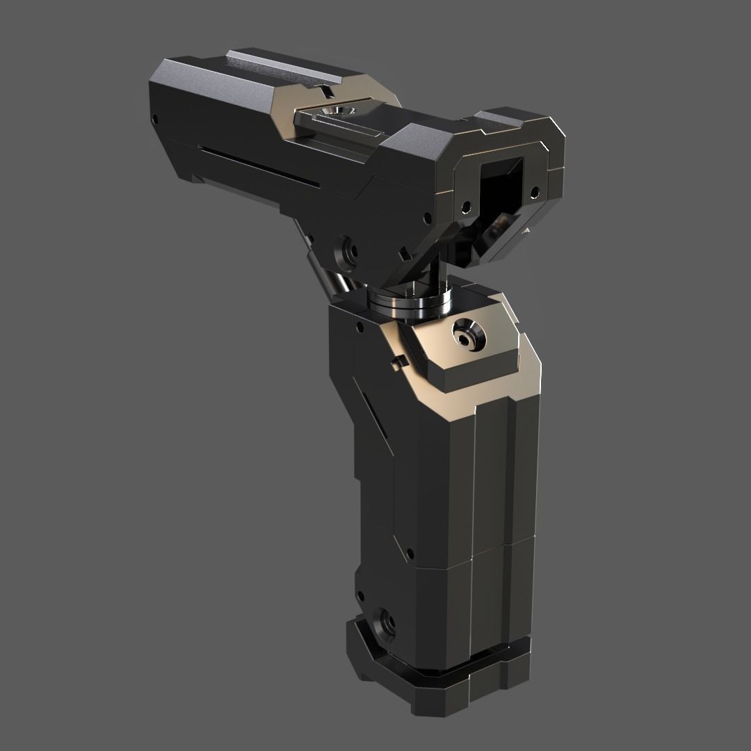 Mecha Details Kit-Bash 3D Model – Unique Mechanical Designs, OBJ & FBX - View 28