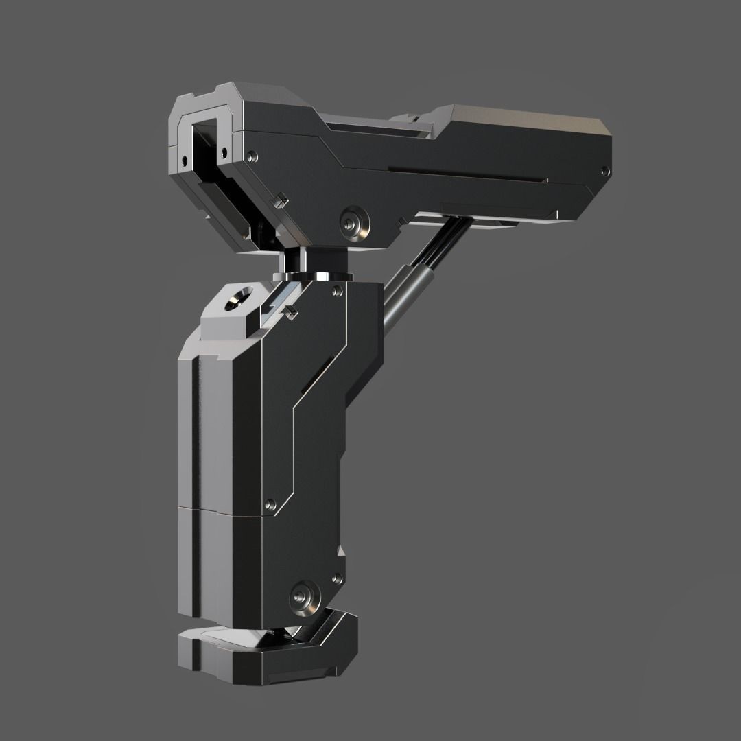 Mecha Details Kit-Bash 3D Model – Unique Mechanical Designs, OBJ & FBX - View 29