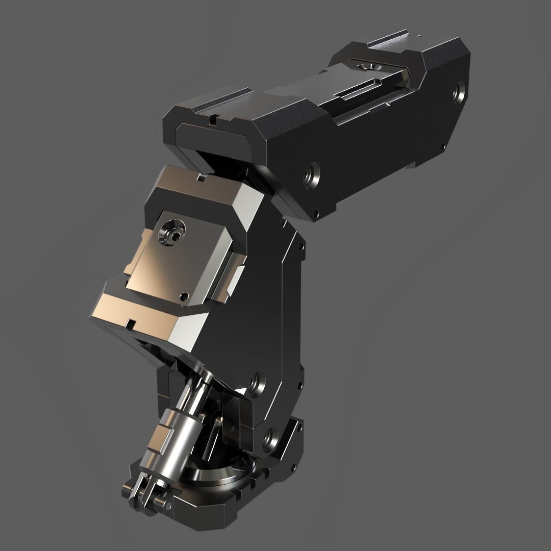 Mecha Details Kit-Bash 3D Model – Unique Mechanical Designs, OBJ & FBX - View 33