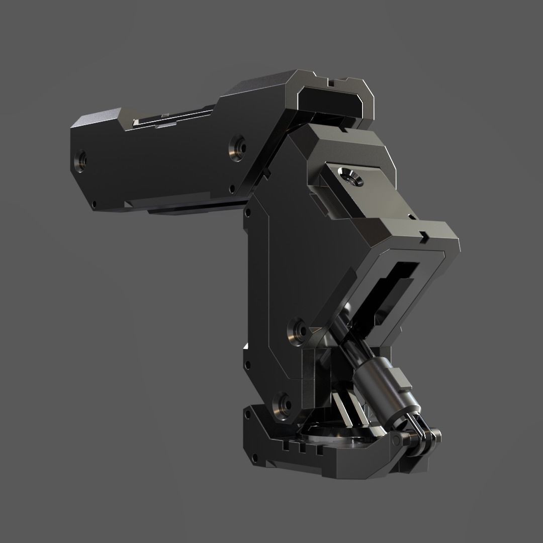 Mecha Details Kit-Bash 3D Model – Unique Mechanical Designs, OBJ & FBX - View 34