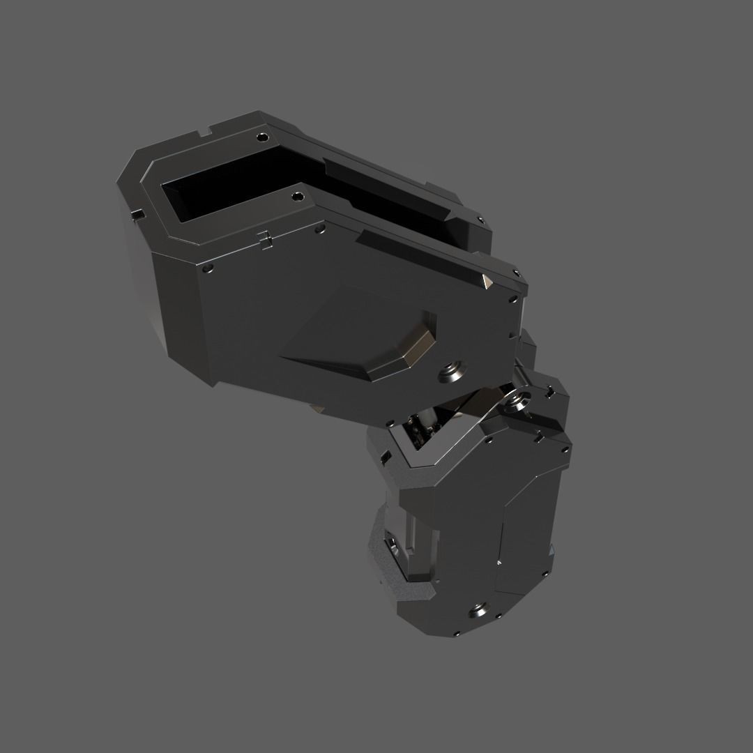 Mecha Details Kit-Bash 3D Model – Unique Mechanical Designs, OBJ & FBX - View 45