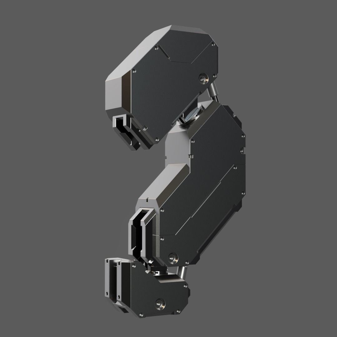 Mecha Details Kit-Bash 3D Model – Unique Mechanical Designs, OBJ & FBX - View 49