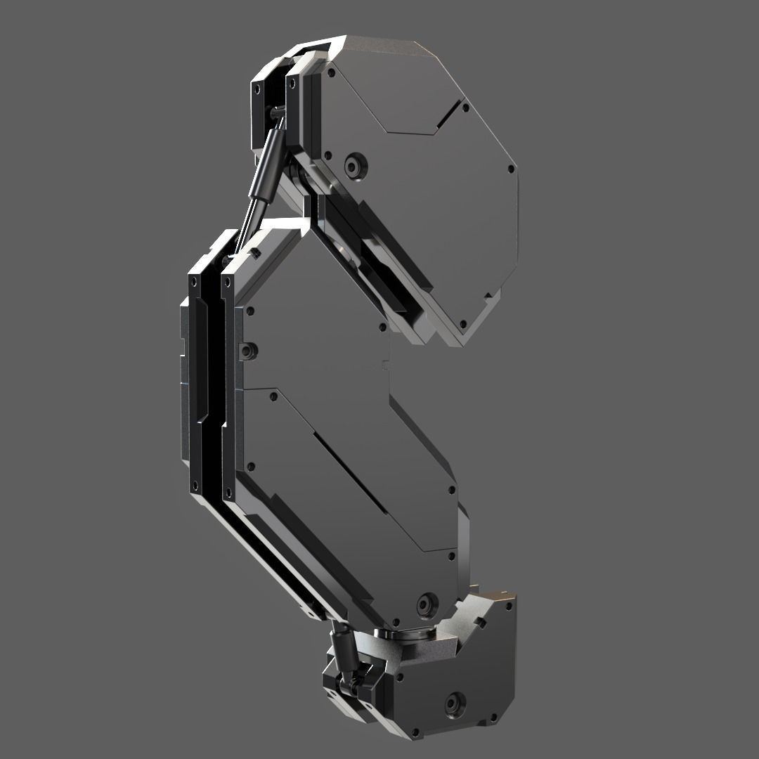 Mecha Details Kit-Bash 3D Model – Unique Mechanical Designs, OBJ & FBX - View 52