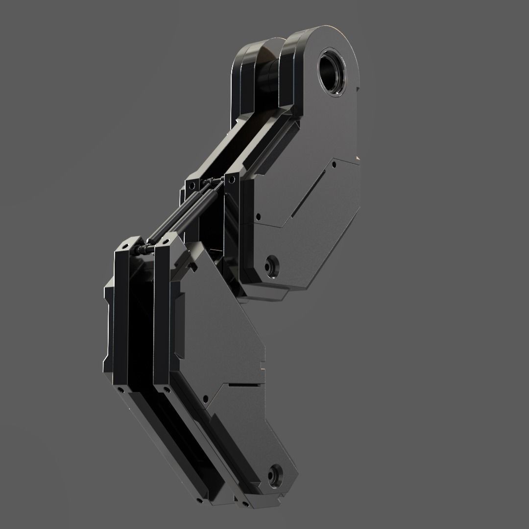 Mecha Details Kit-Bash 3D Model – Unique Mechanical Designs, OBJ & FBX - View 57