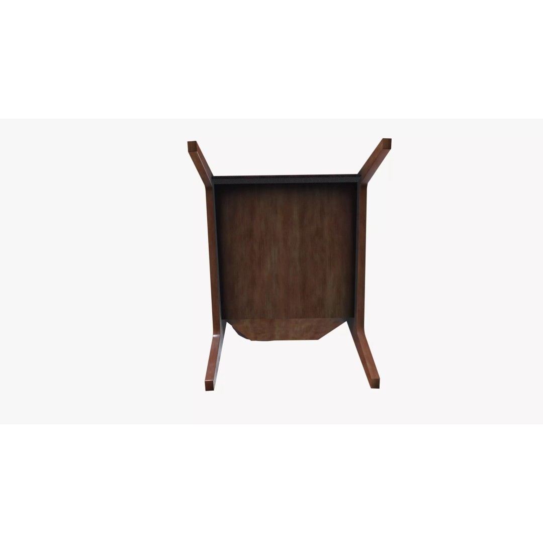 Armchair 3D Model – Low Poly Accent Furniture, FBX, PBR Textures - View 5
