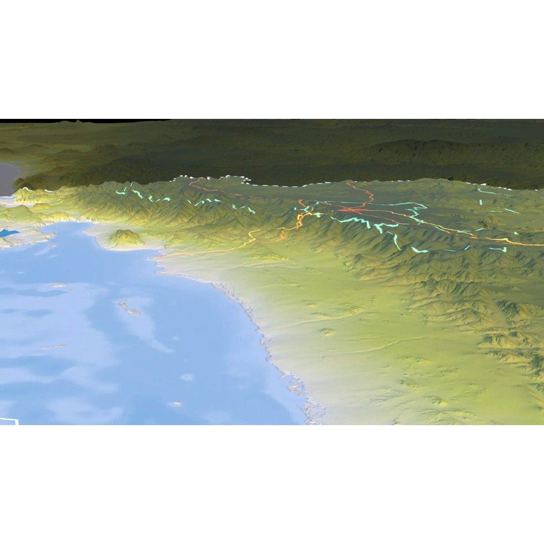 Eritrea Map 3D Model – Realistic Satellite Terrain, FBX & OBJ - View 18
