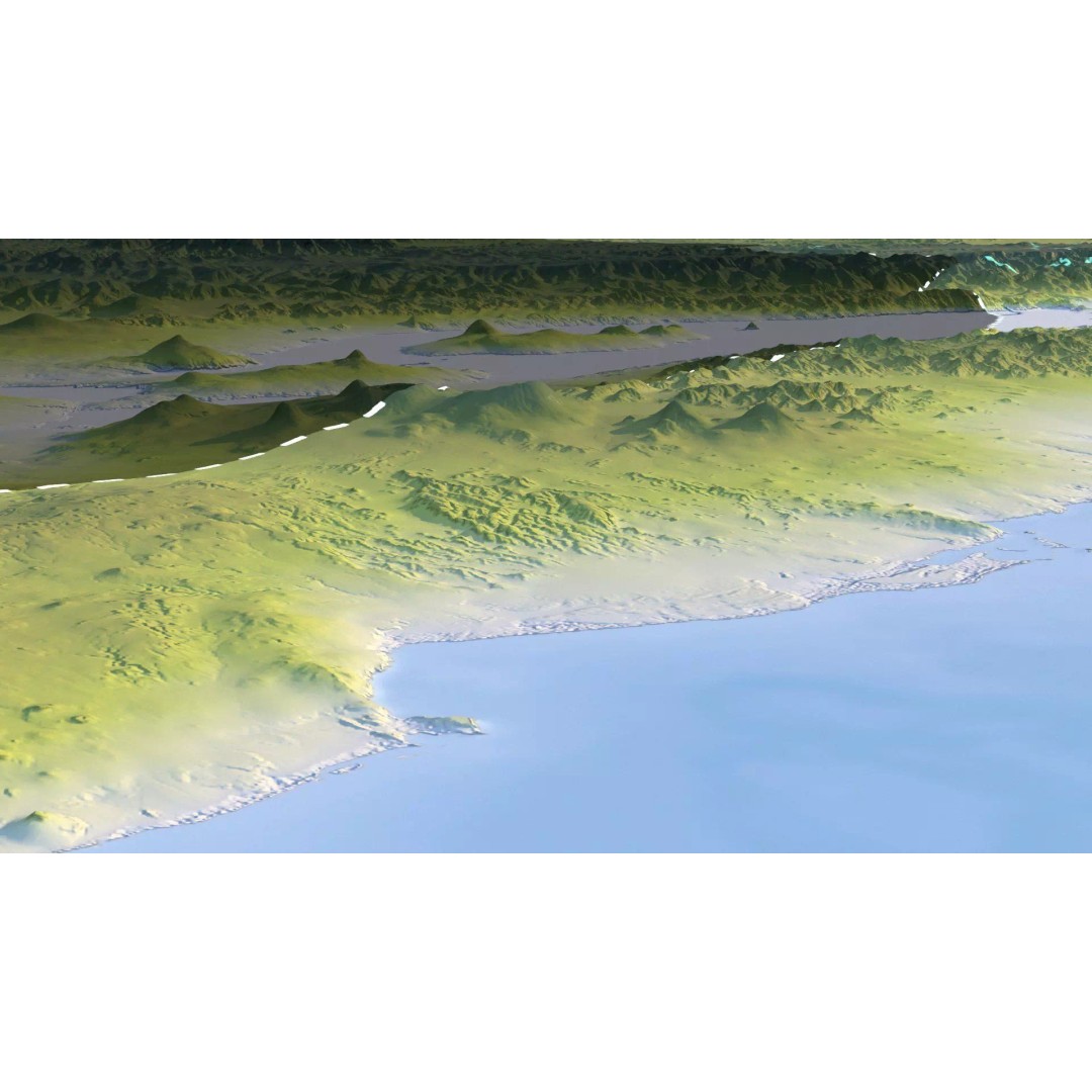 Eritrea Map 3D Model – Realistic Satellite Terrain, FBX & OBJ - View 19