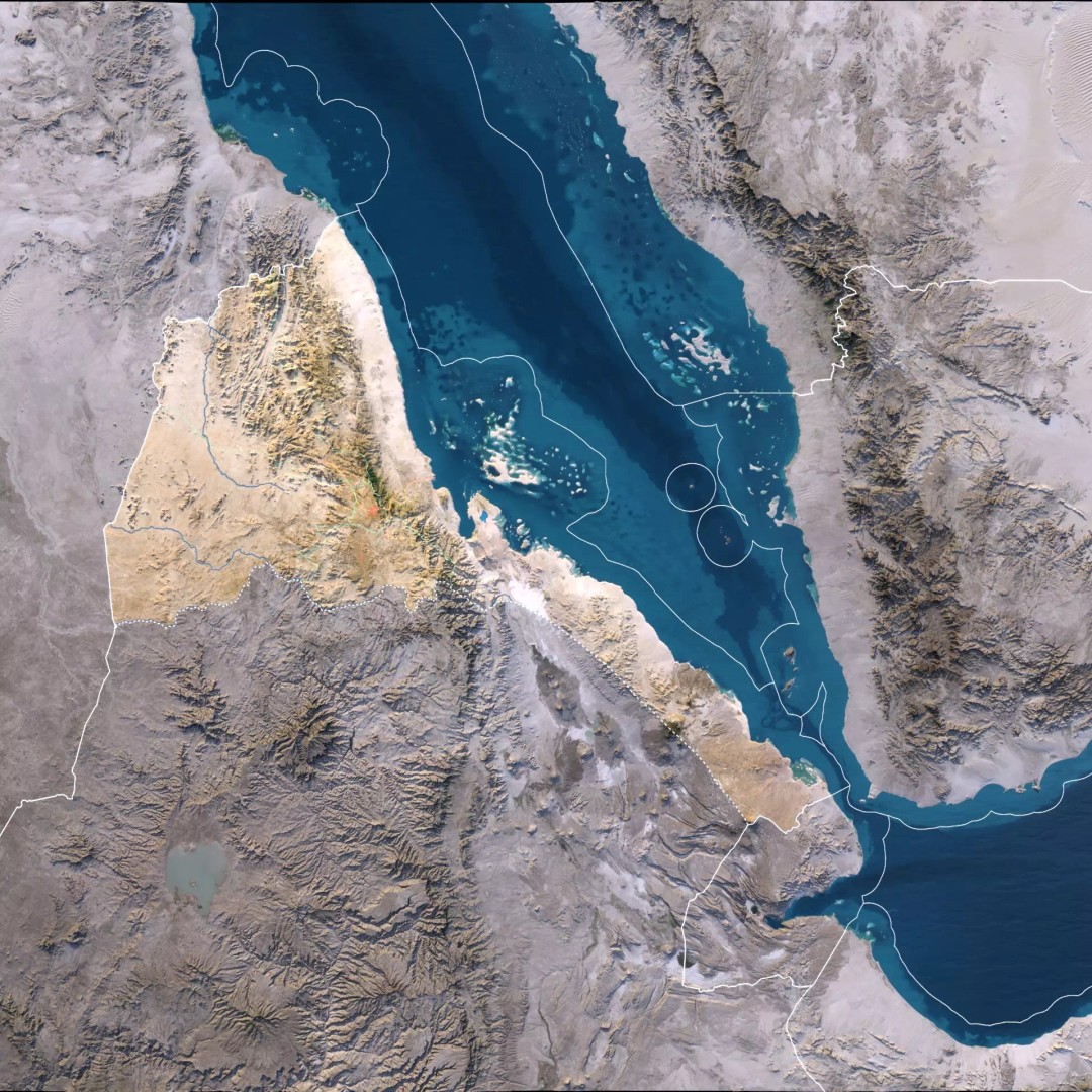 Eritrea Map 3D Model – Realistic Satellite Terrain, FBX & OBJ - View 3