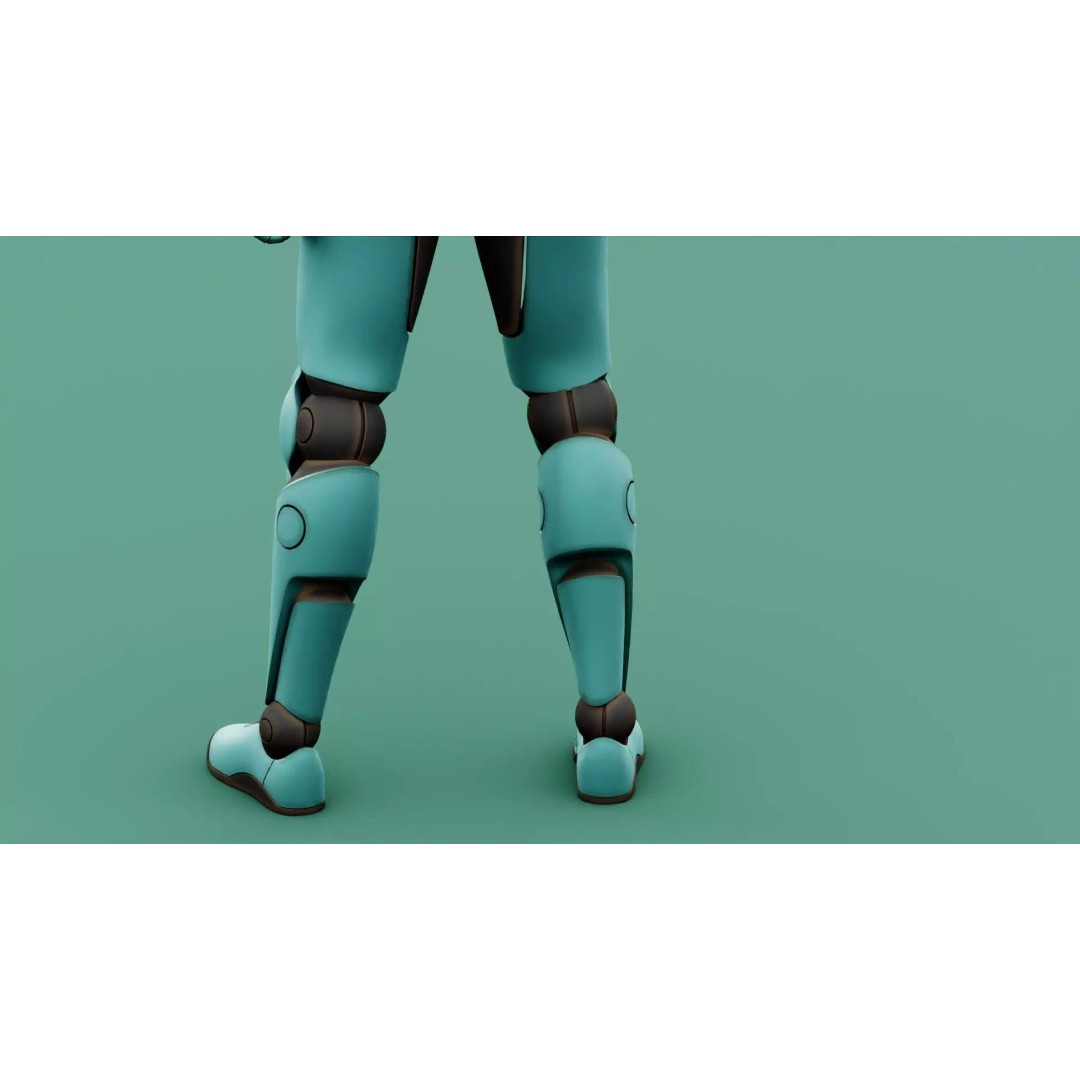 CYBORGTOPIA B-31 3D Model – Rigged Sci-Fi Character for Animation - View 28