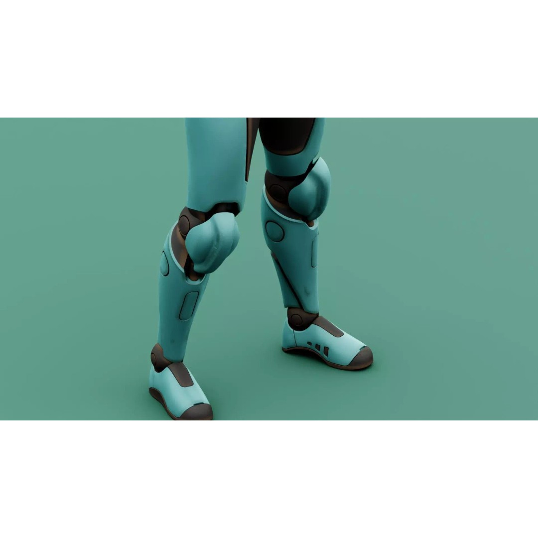CYBORGTOPIA B-31 3D Model – Rigged Sci-Fi Character for Animation - View 29