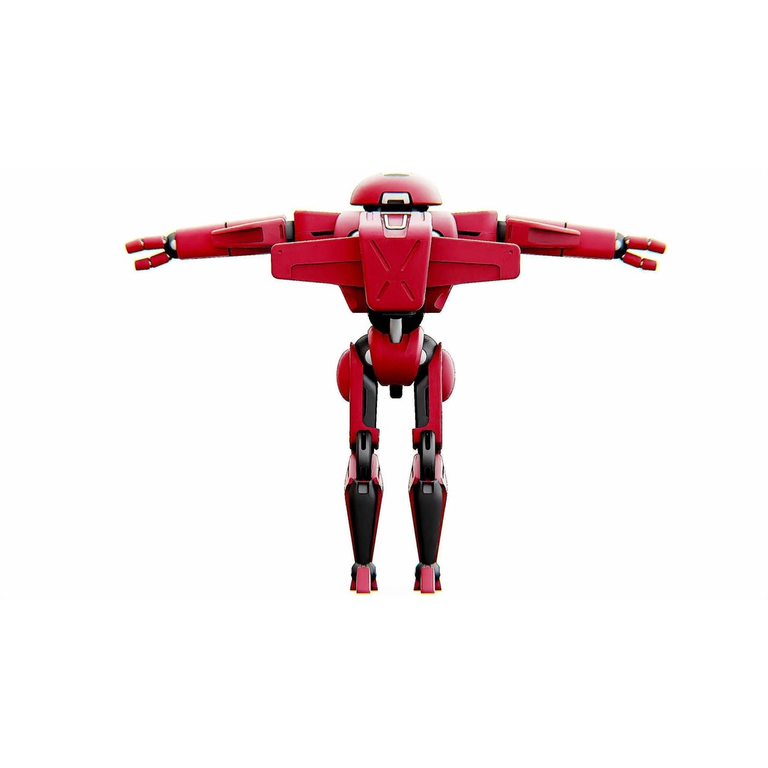 ANDROID IKAROUS 3D Model – Rigged Sci-Fi Character for Unity & Unreal Engine - View 26