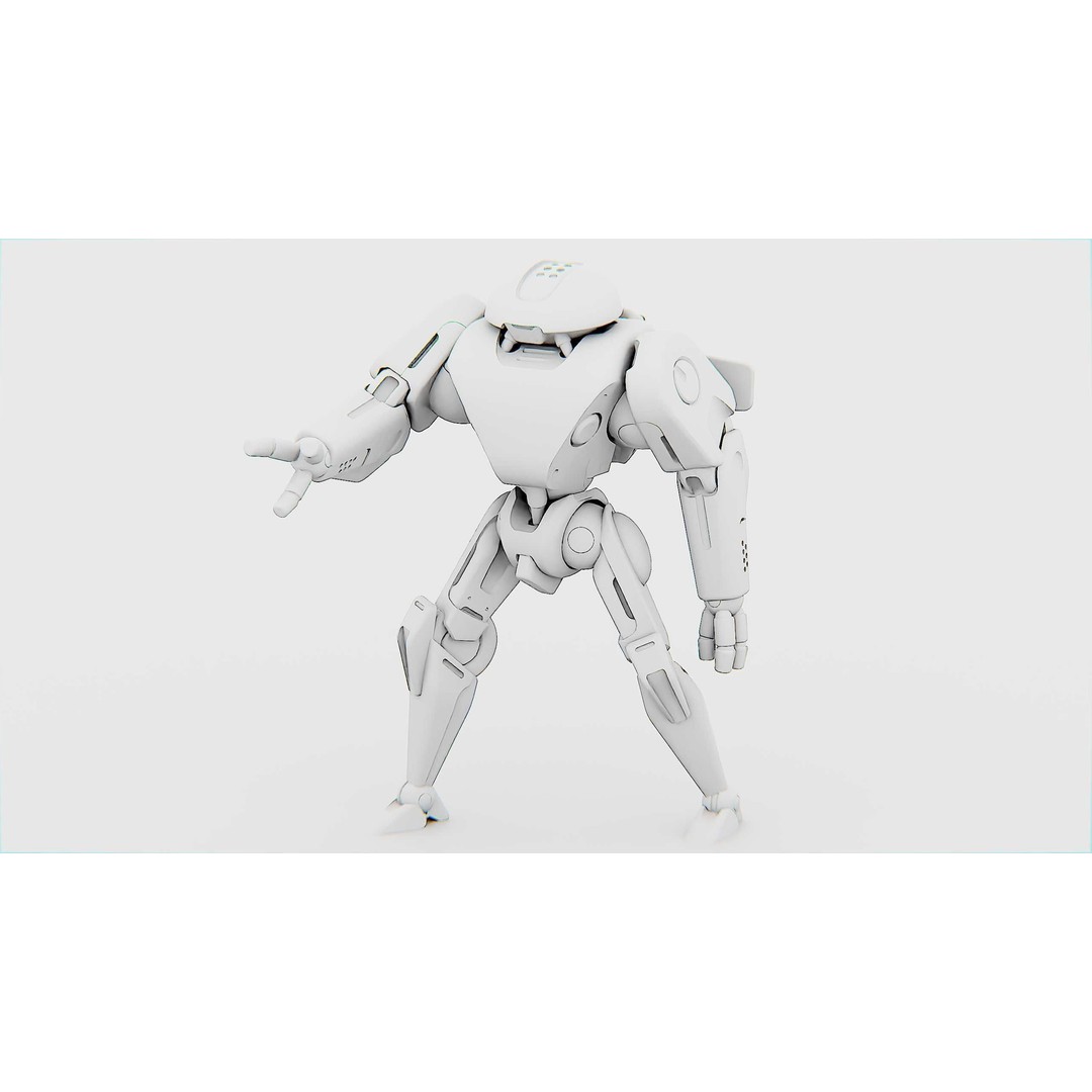 ANDROID IKAROUS 3D Model – Rigged Sci-Fi Character for Unity & Unreal Engine - View 33