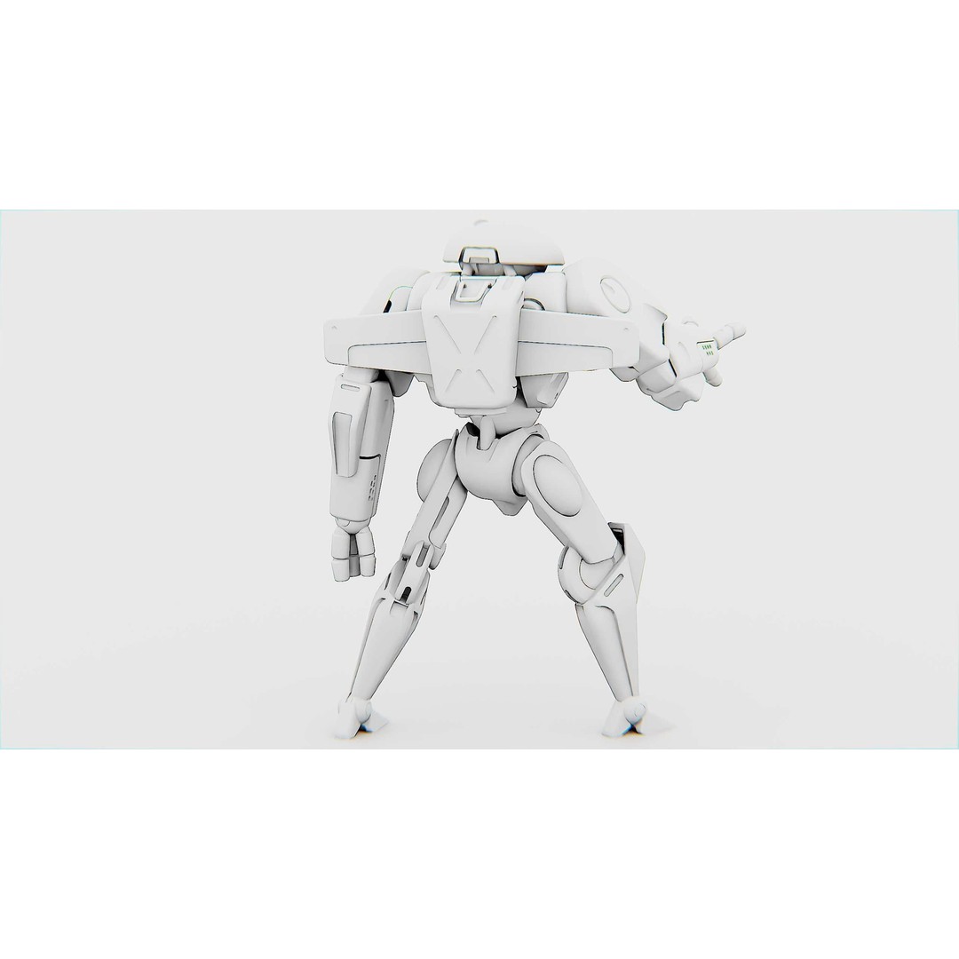 ANDROID IKAROUS 3D Model – Rigged Sci-Fi Character for Unity & Unreal Engine - View 34