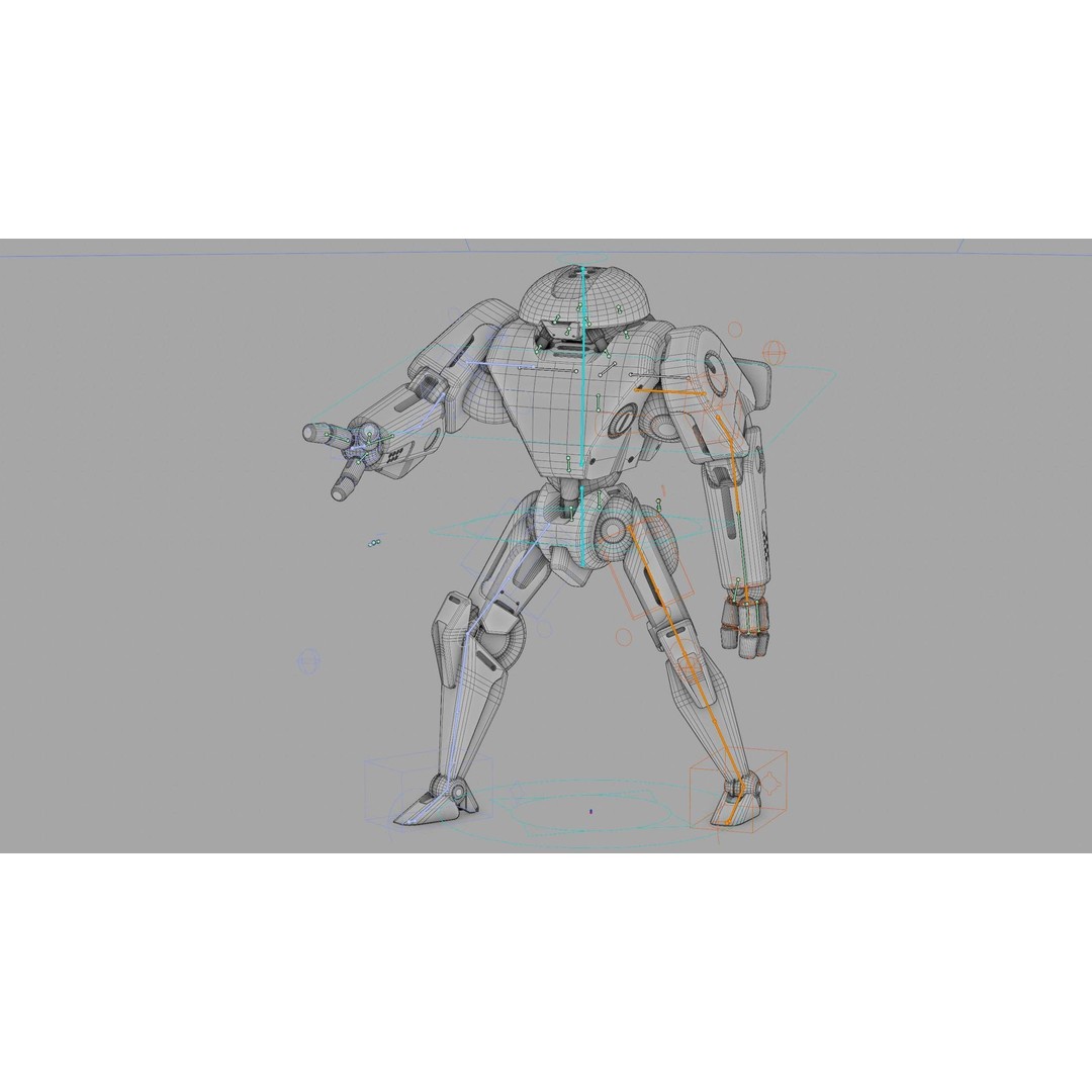 ANDROID IKAROUS 3D Model – Rigged Sci-Fi Character for Unity & Unreal Engine - View 41