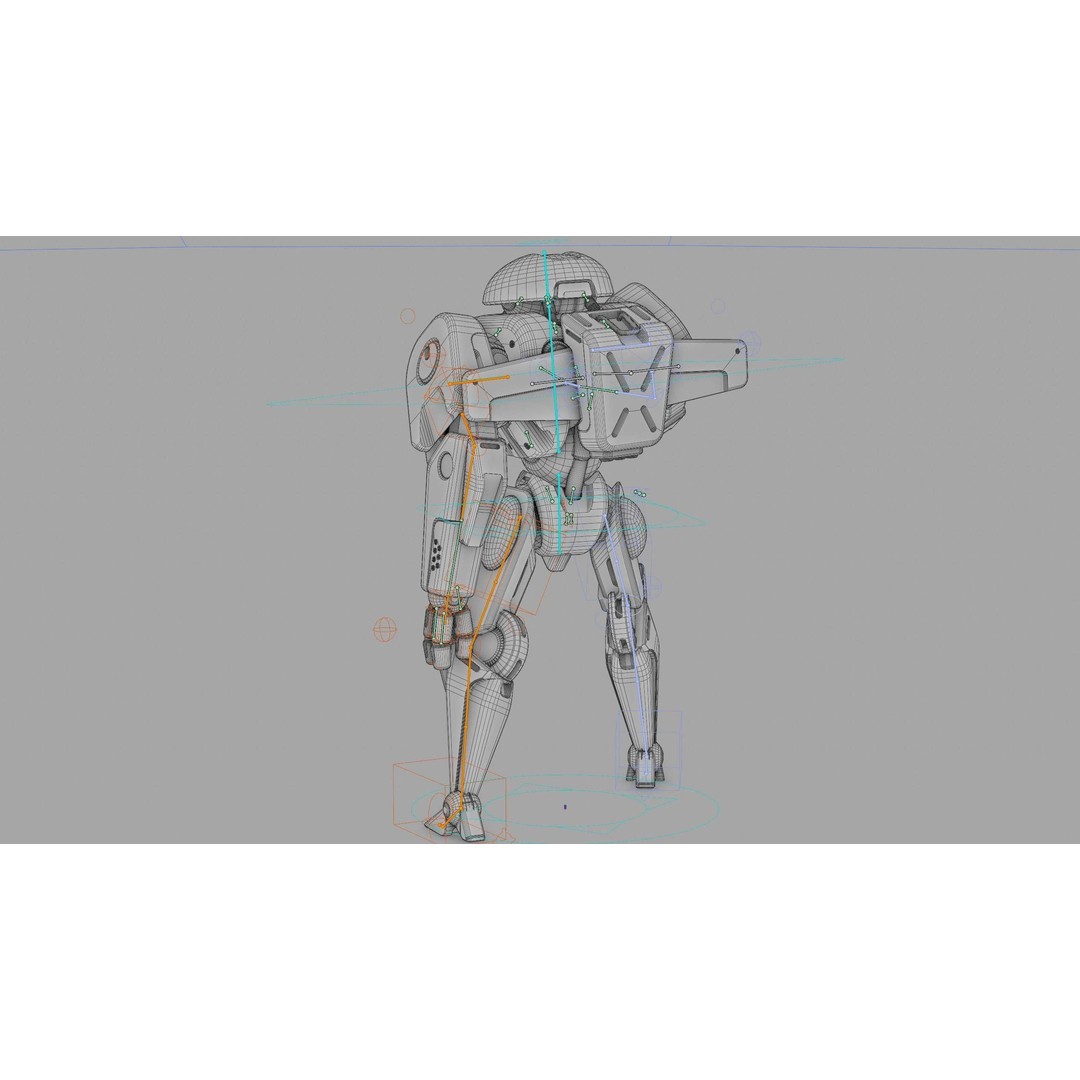 ANDROID IKAROUS 3D Model – Rigged Sci-Fi Character for Unity & Unreal Engine - View 42