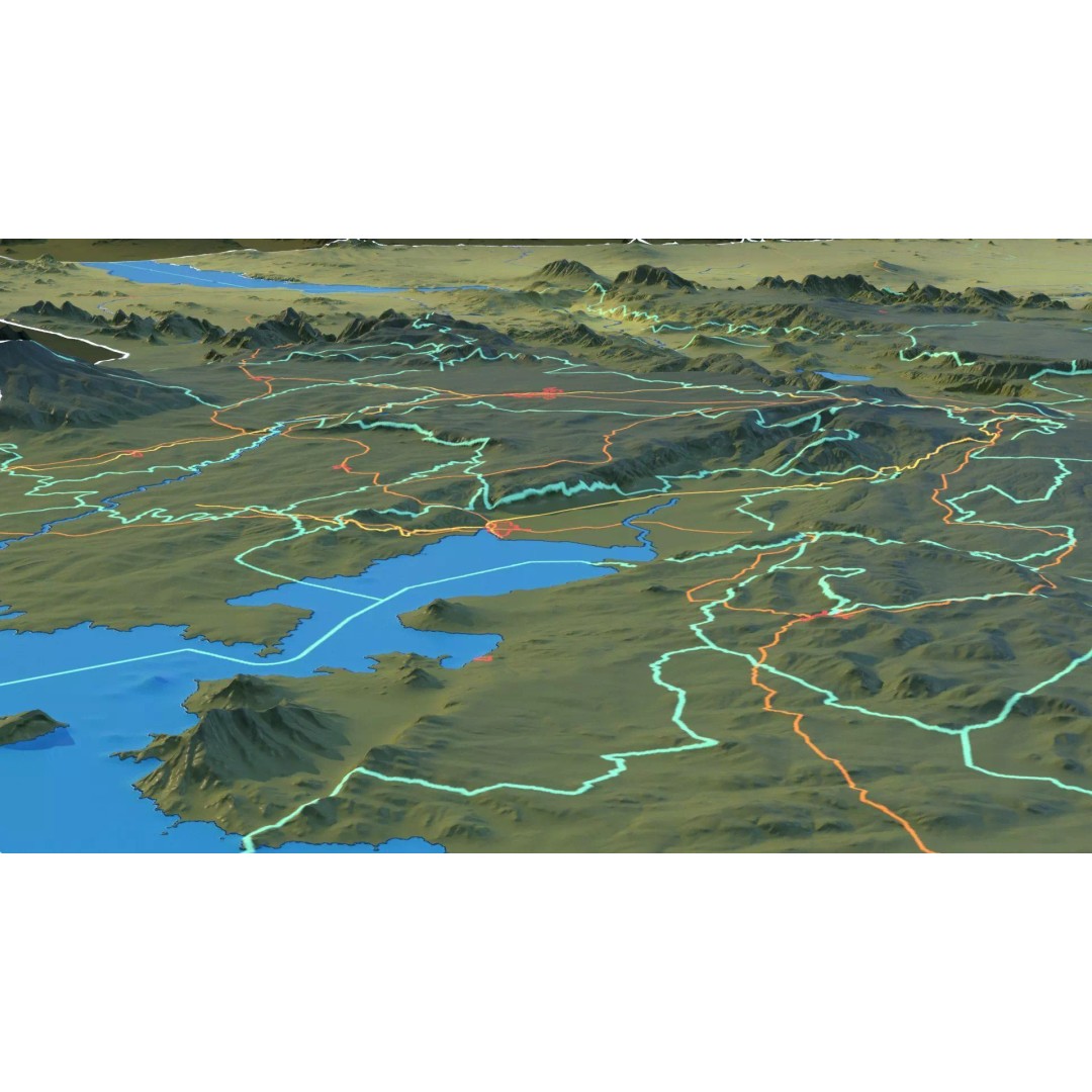 Kenya Map 3D Model – Realistic Satellite Terrain, 23K Textures - View 18