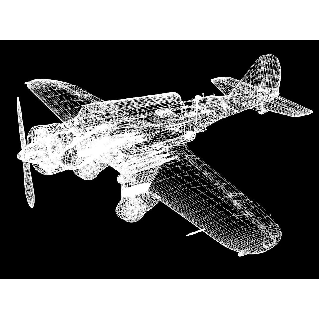 PZL.23 Karas 3D Model – High Poly Military Aircraft, FBX - View 15