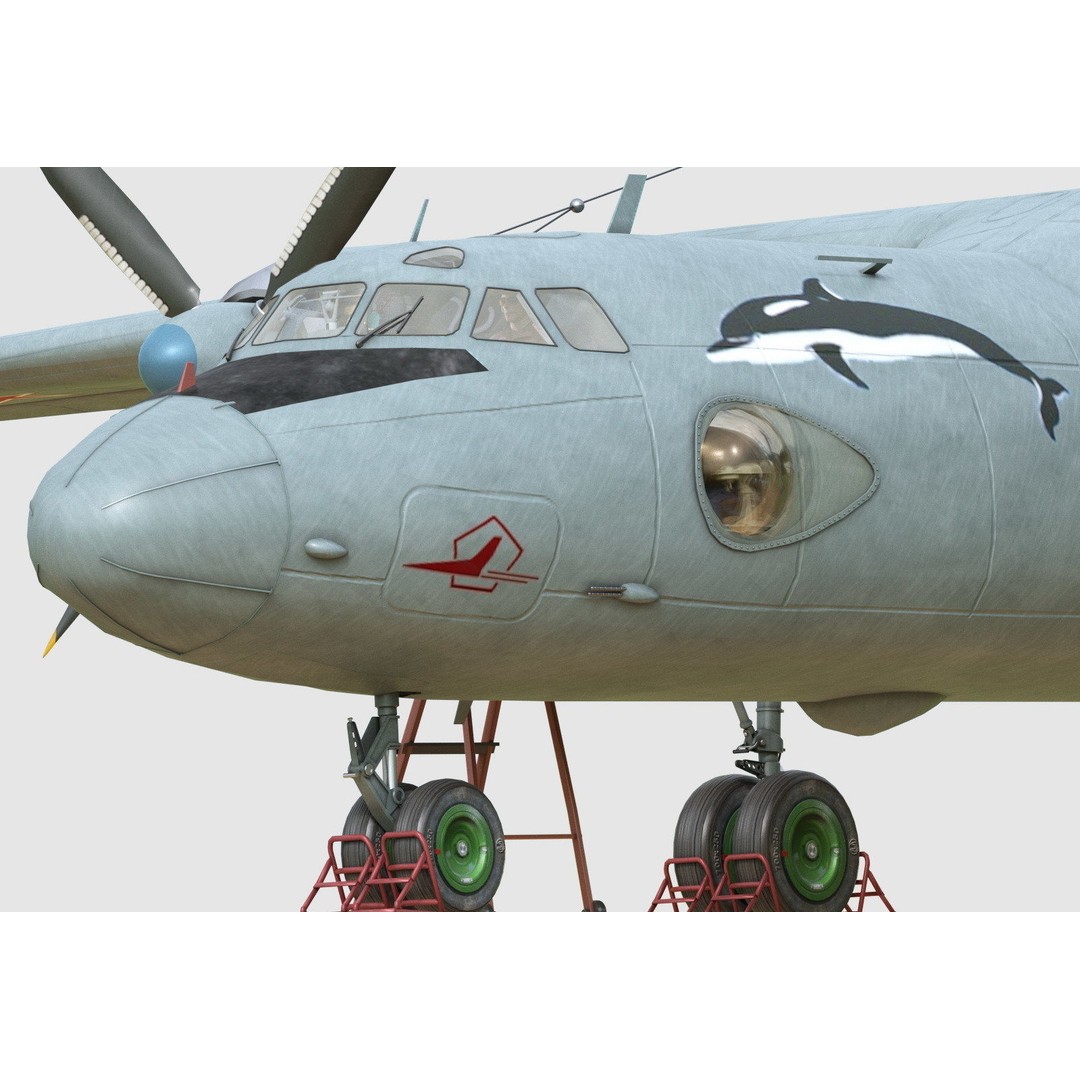 Antonov An-26 3D Model – Military Transport Aircraft, FBX, OBJ - View 17