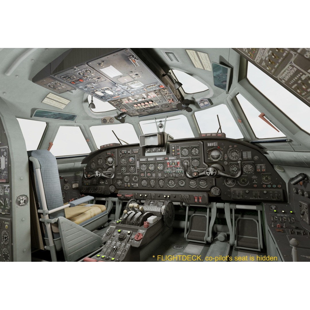 Antonov An-26 3D Model – Military Transport Aircraft, FBX, OBJ - View 21