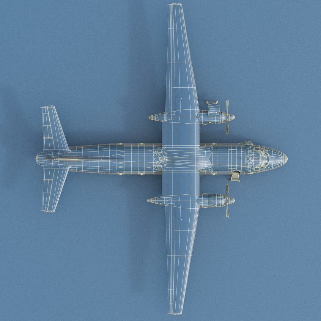 Antonov An-26 3D Model – Military Transport Aircraft, FBX, OBJ - View 26