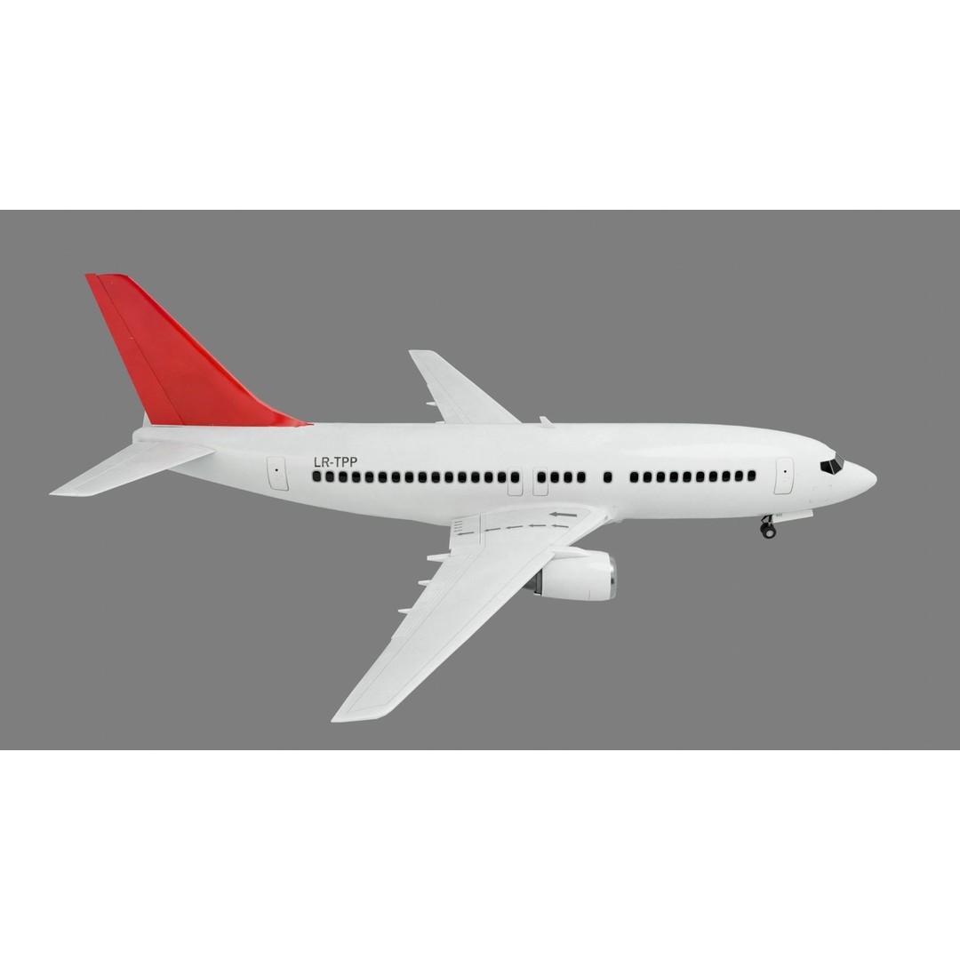 Boeing 737 3D Model – Low Poly Commercial Aircraft, FBX - View 12