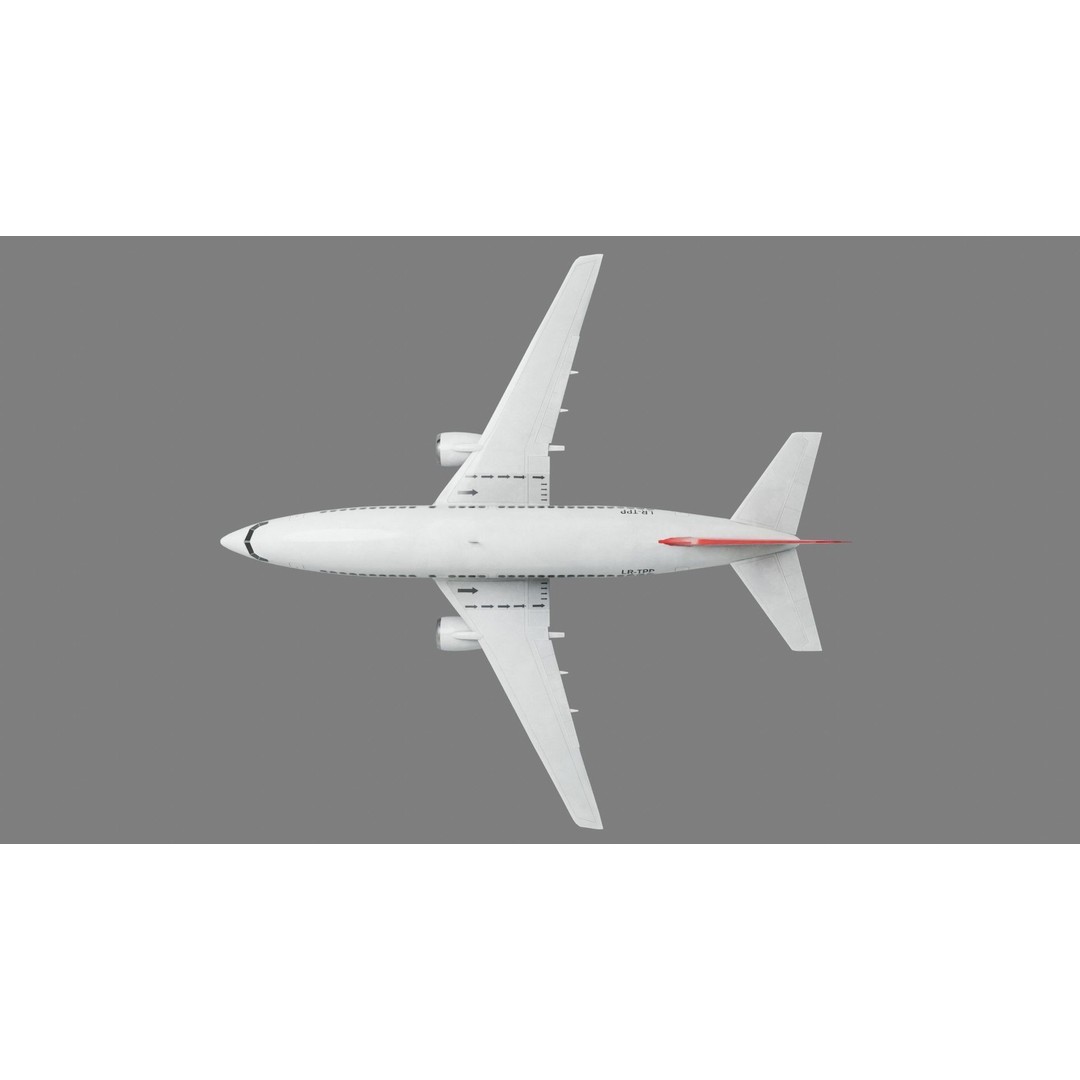 Boeing 737 3D Model – Low Poly Commercial Aircraft, FBX - View 13