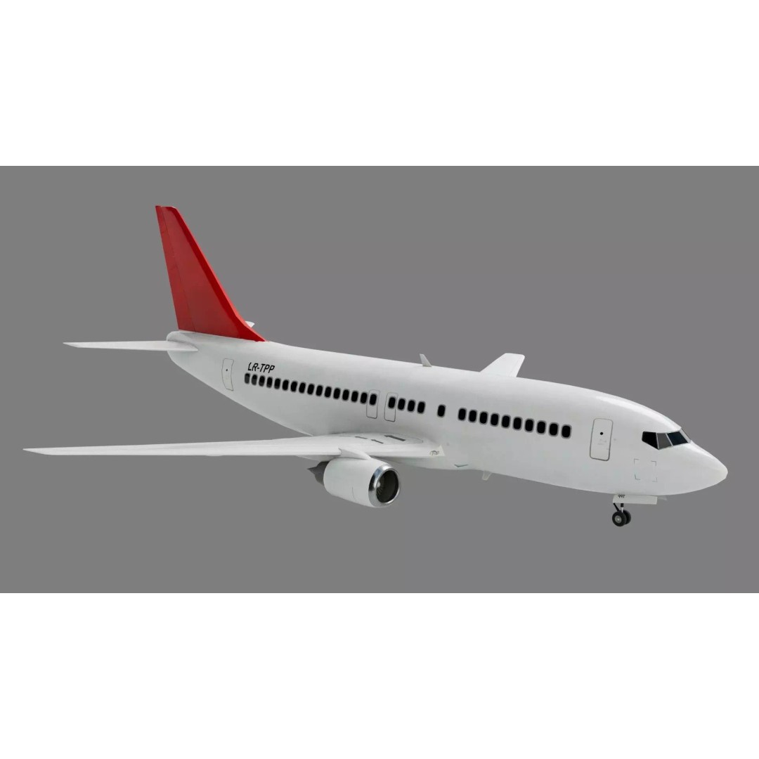 Boeing 737 3D Model – Low Poly Commercial Aircraft, FBX - View 2
