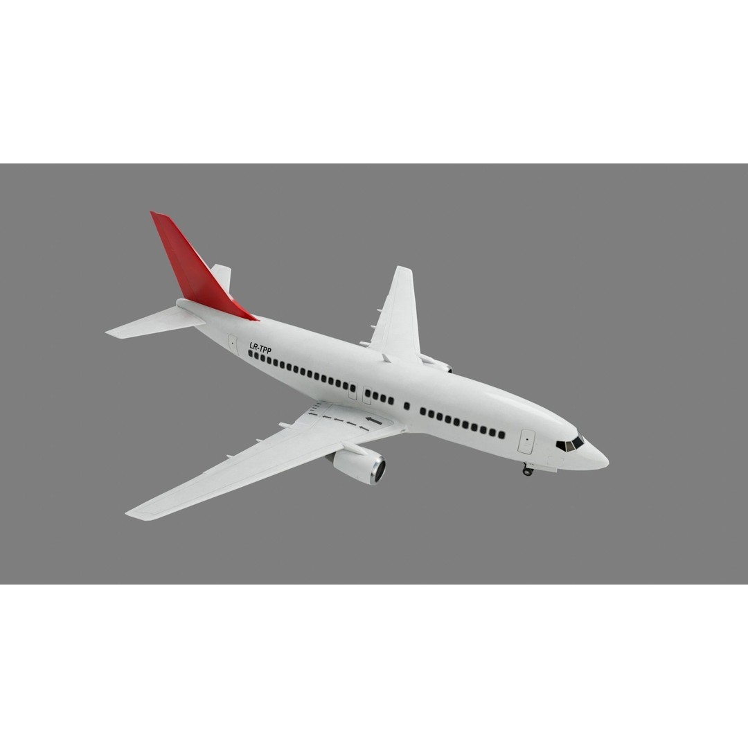 Boeing 737 3D Model – Low Poly Commercial Aircraft, FBX - View 8