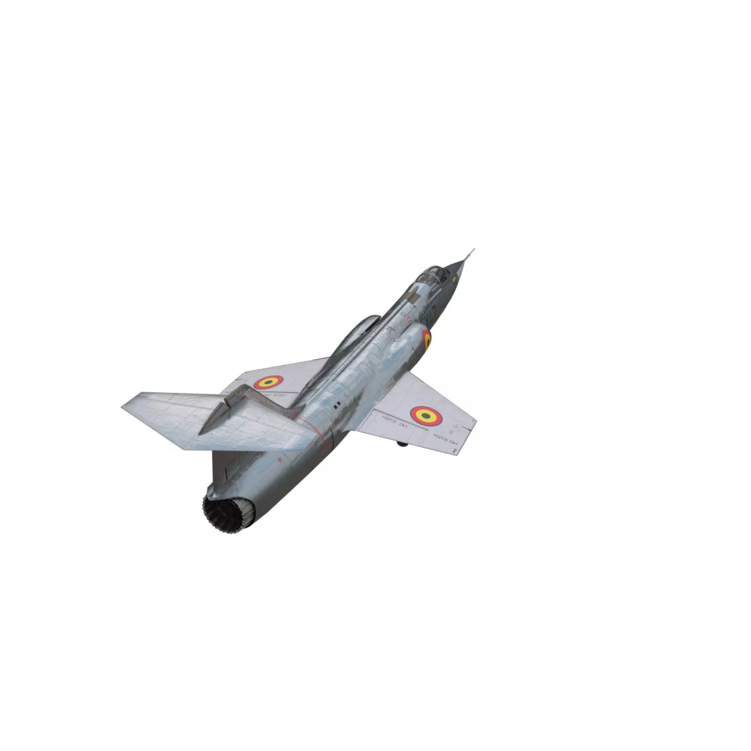 Lockheed F-104 Starfighter 3D Model – Low Poly Military Jet, FBX - View 7