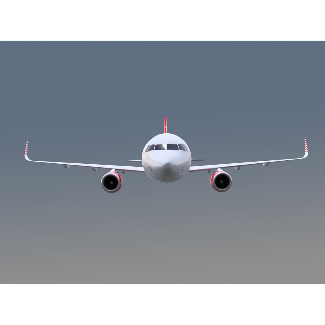Airbus A321neo 3D Model – Commercial Aircraft with Virgin Livery, FBX - View 13