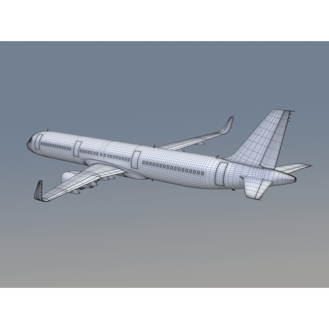 Airbus A321neo 3D Model – Commercial Aircraft with Virgin Livery, FBX - View 15