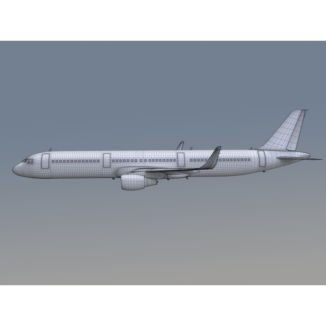 Airbus A321neo 3D Model – Commercial Aircraft with Virgin Livery, FBX - View 16