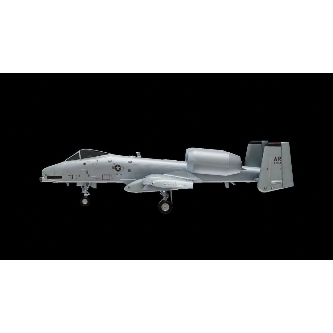 Fairchild Republic A-10 Thunderbolt II 3D Model – Low Poly Animated Aircraft, FBX - View 10