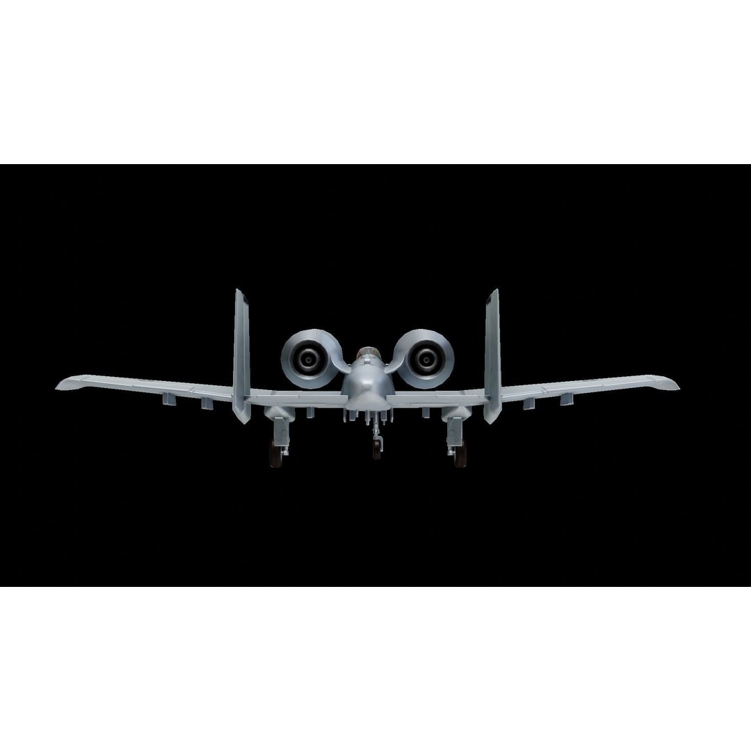 Fairchild Republic A-10 Thunderbolt II 3D Model – Low Poly Animated Aircraft, FBX - View 11