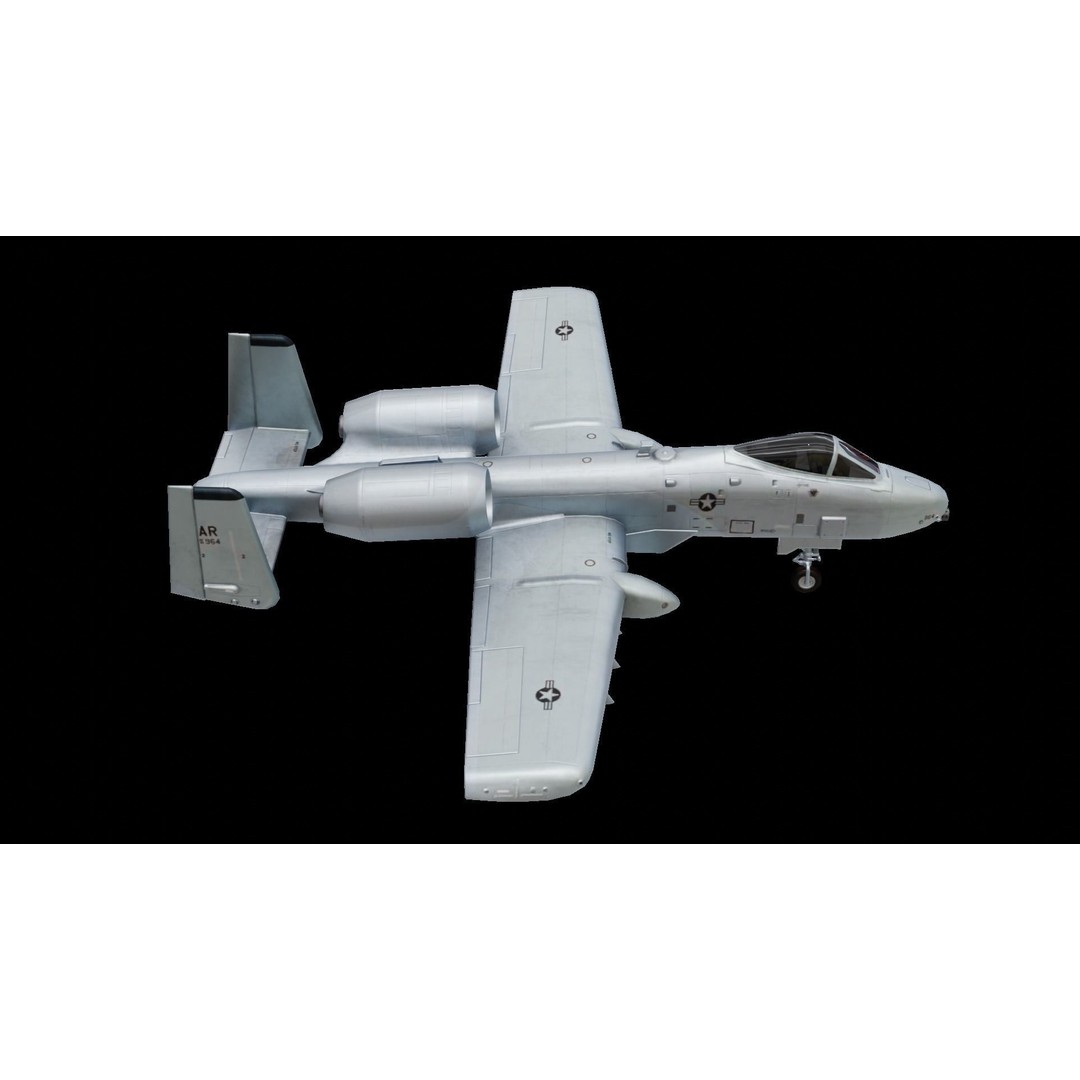 Fairchild Republic A-10 Thunderbolt II 3D Model – Low Poly Animated Aircraft, FBX - View 6