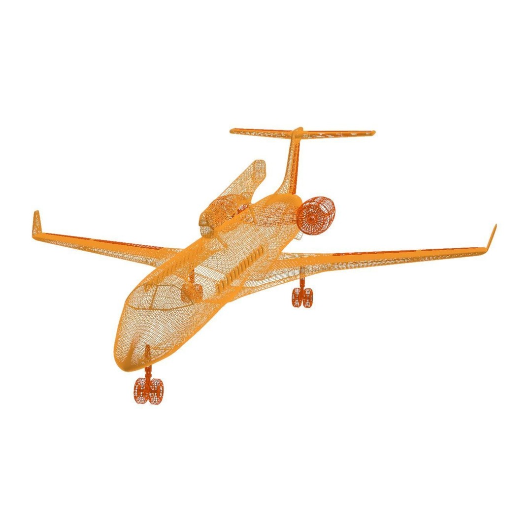 EMBRAER EMB145 AEW C 3D Model – Low Poly Aircraft Asset, FBX, OBJ - View 23