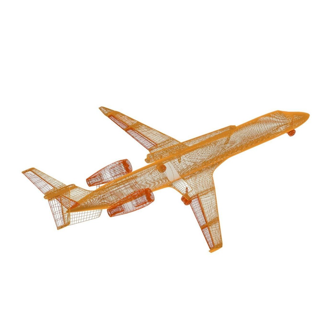 EMBRAER EMB145 AEW C 3D Model – Low Poly Aircraft Asset, FBX, OBJ - View 24