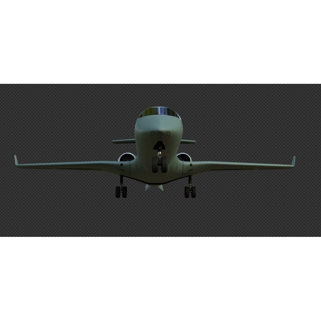 EMBRAER EMB145 AEW C 3D Model – Low Poly Aircraft Asset, FBX, OBJ - View 28