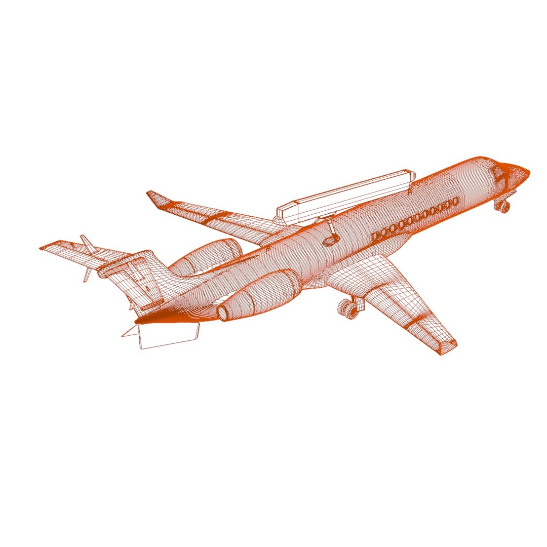 Embraer R-99 3D Model – Low Poly Military Aircraft, FBX & OBJ Formats